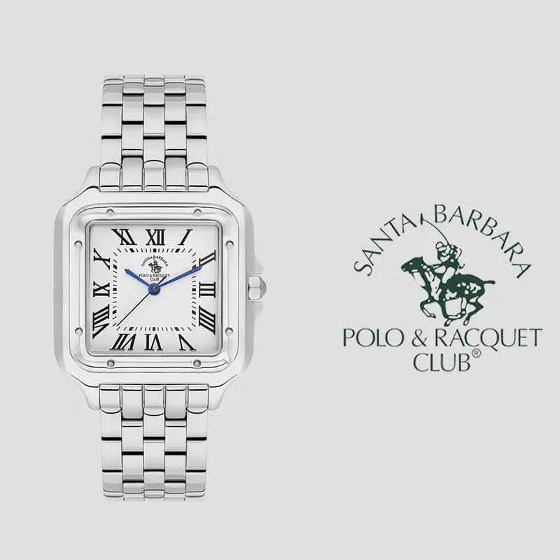 Santa Barbara Polo & Racquet Club White Dial Ladies Watch- SB.1.10599-1